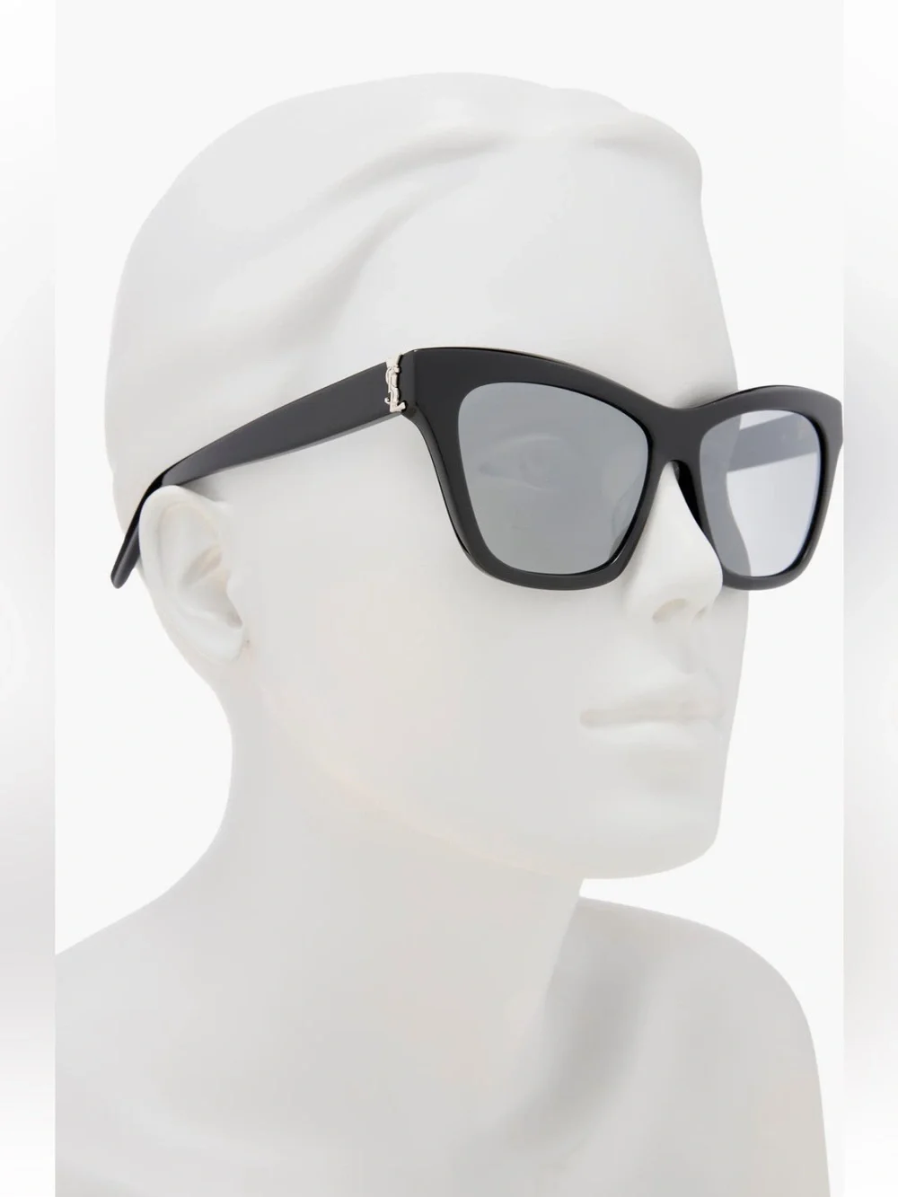 Saint Laurent Black Cat-Eye Sunglasses